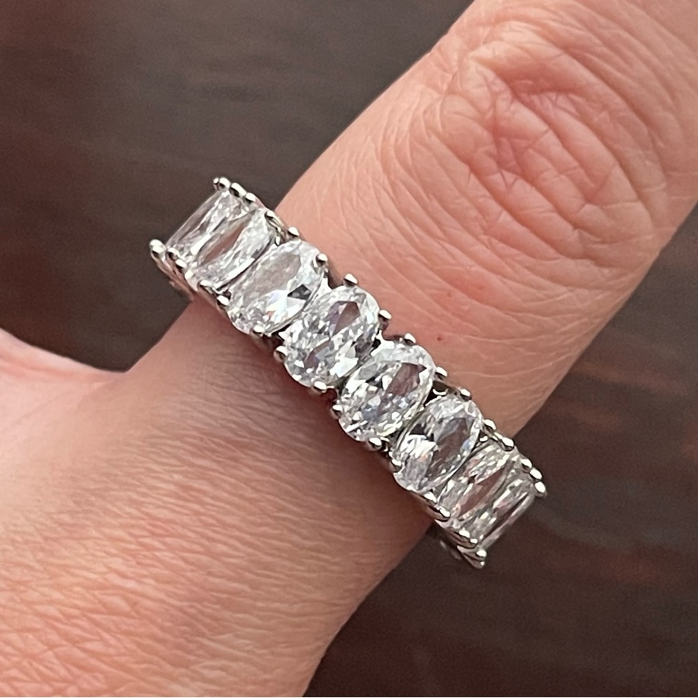 Silver Crystal Wrap Ring